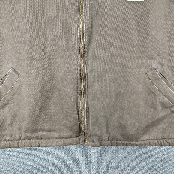 Wolverine Men's Full Zip Sherpa Lined Vest Brown XXL Cotton Twill - Picture 5 of 14